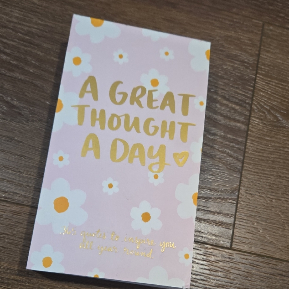 A GREAT THOUGHT A DAY DAYNA LEE 365 QUOTE NOTE PAD.   #7184